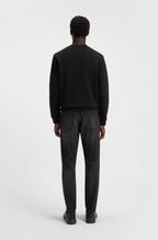 Sudadera de felpa de algodón con etiqueta con logo