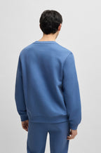 Sudadera de felpa de algodón con etiqueta con logo