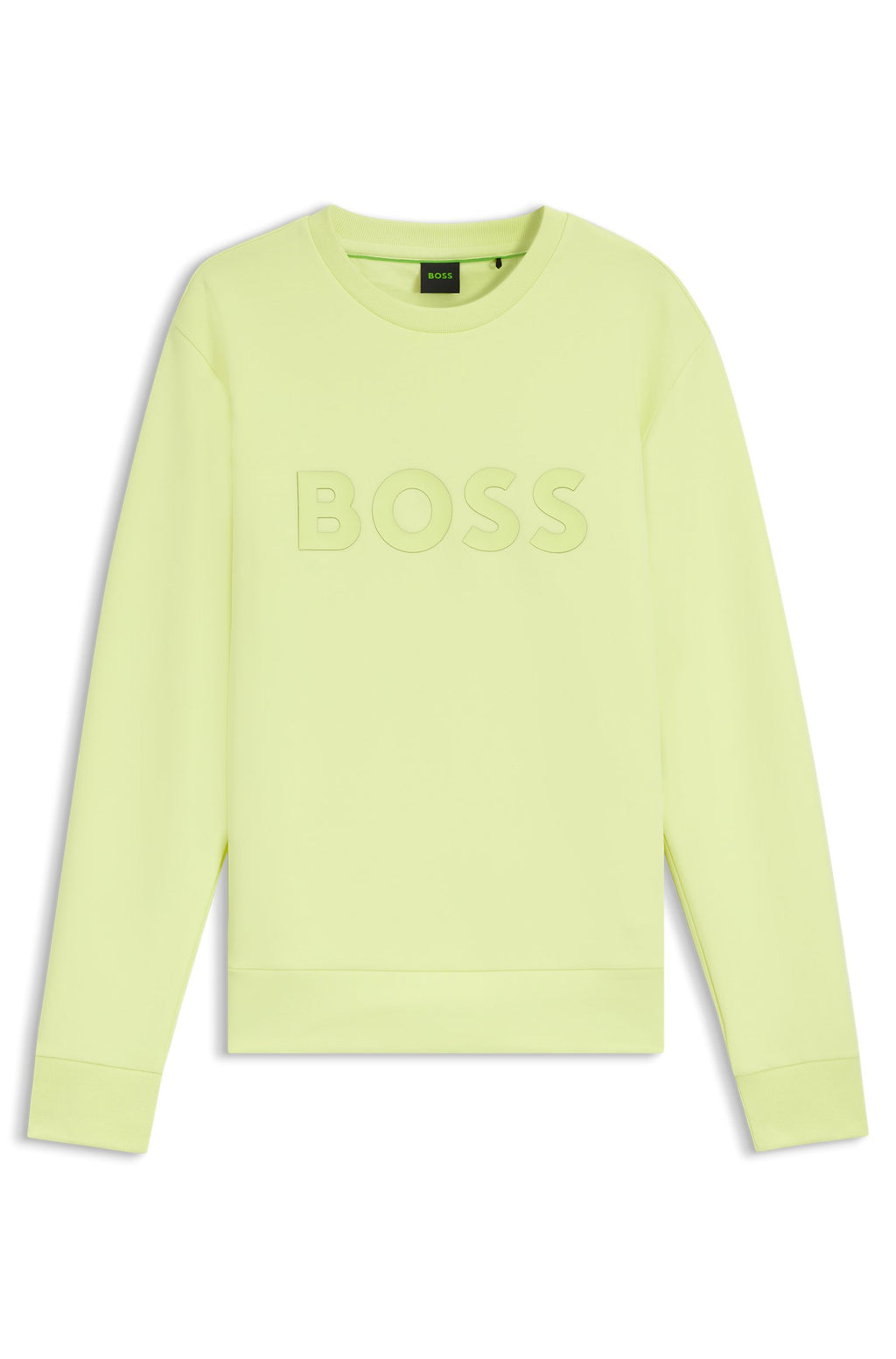 Sudadera de algodón elástico con logo tipo sándwich