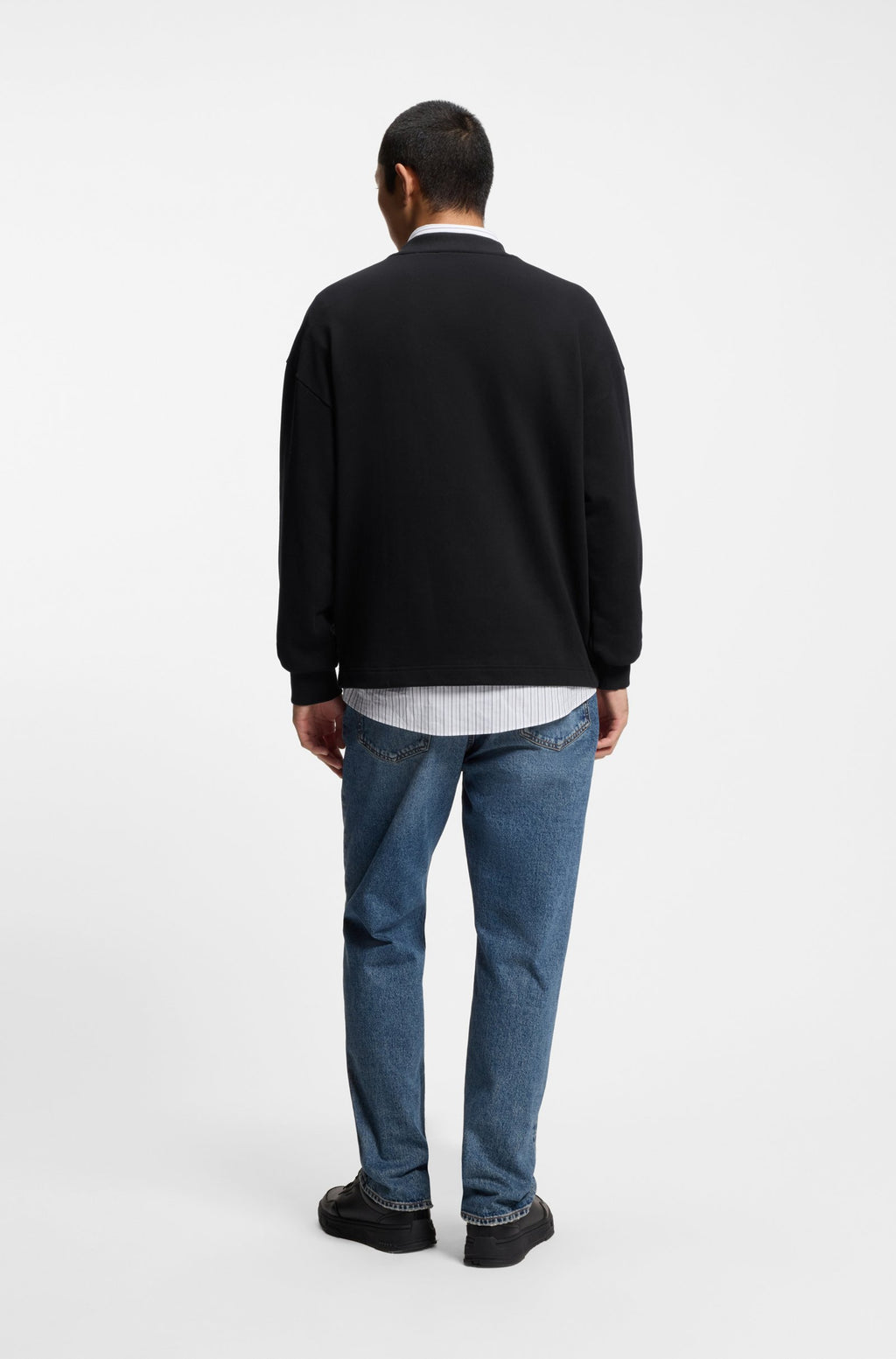 Sudadera de felpa de algodón con logo Happy HUGO