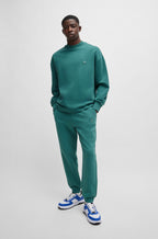 Sudadera de felpa de algodón con logo Happy HUGO