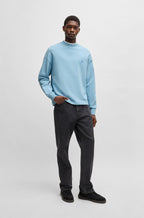 Sudadera de felpa de algodón con logo Happy HUGO