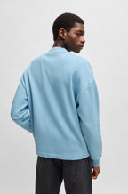 Sudadera de felpa de algodón con logo Happy HUGO