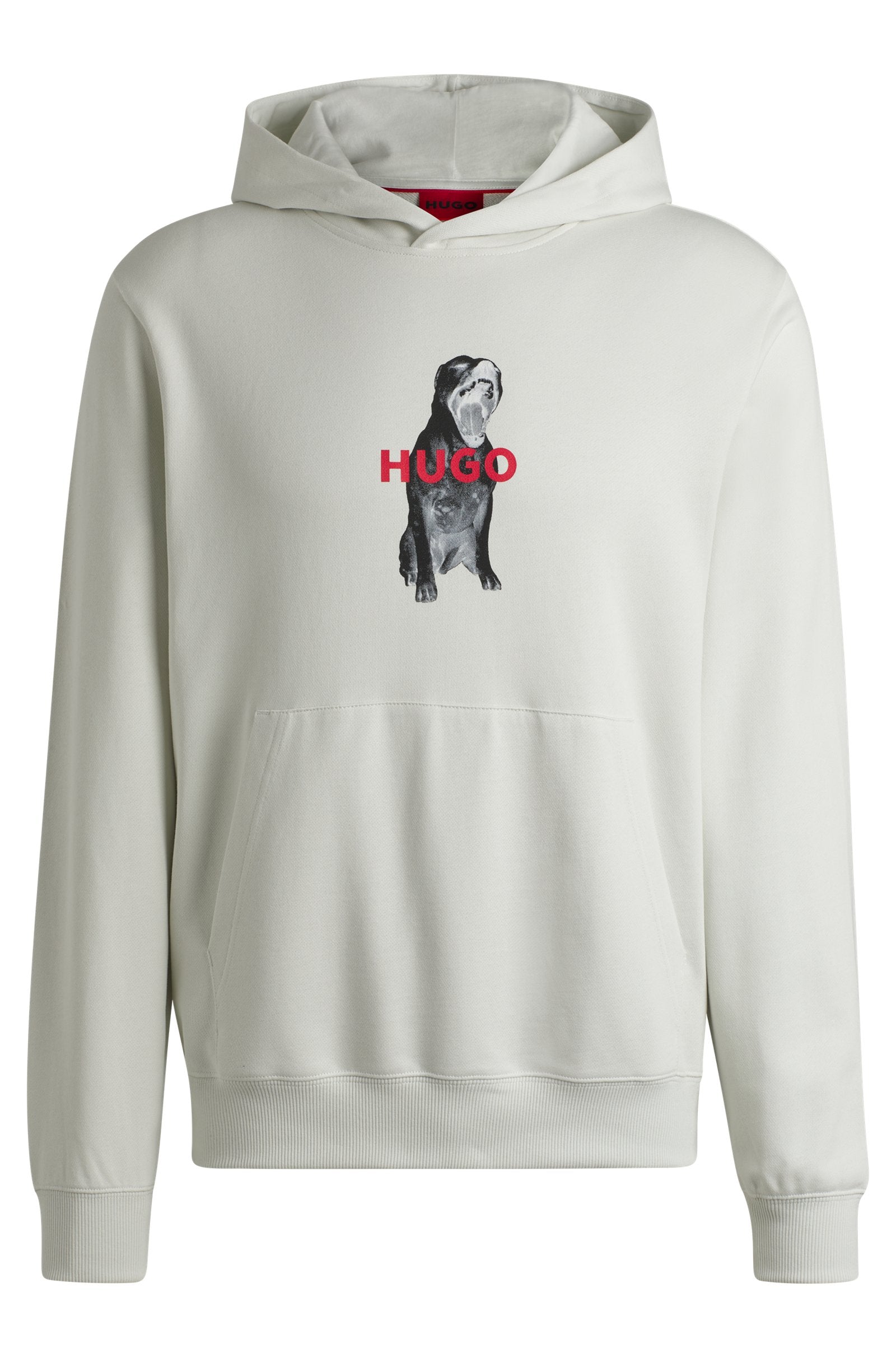 Sudadera con capucha regular fit en felpa de algodón con motivos animales