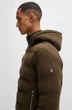 Chaqueta relaxed fit en mezcla de lana con monograma Double B