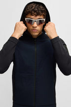 Chaqueta de punto con parte delantera acolchada