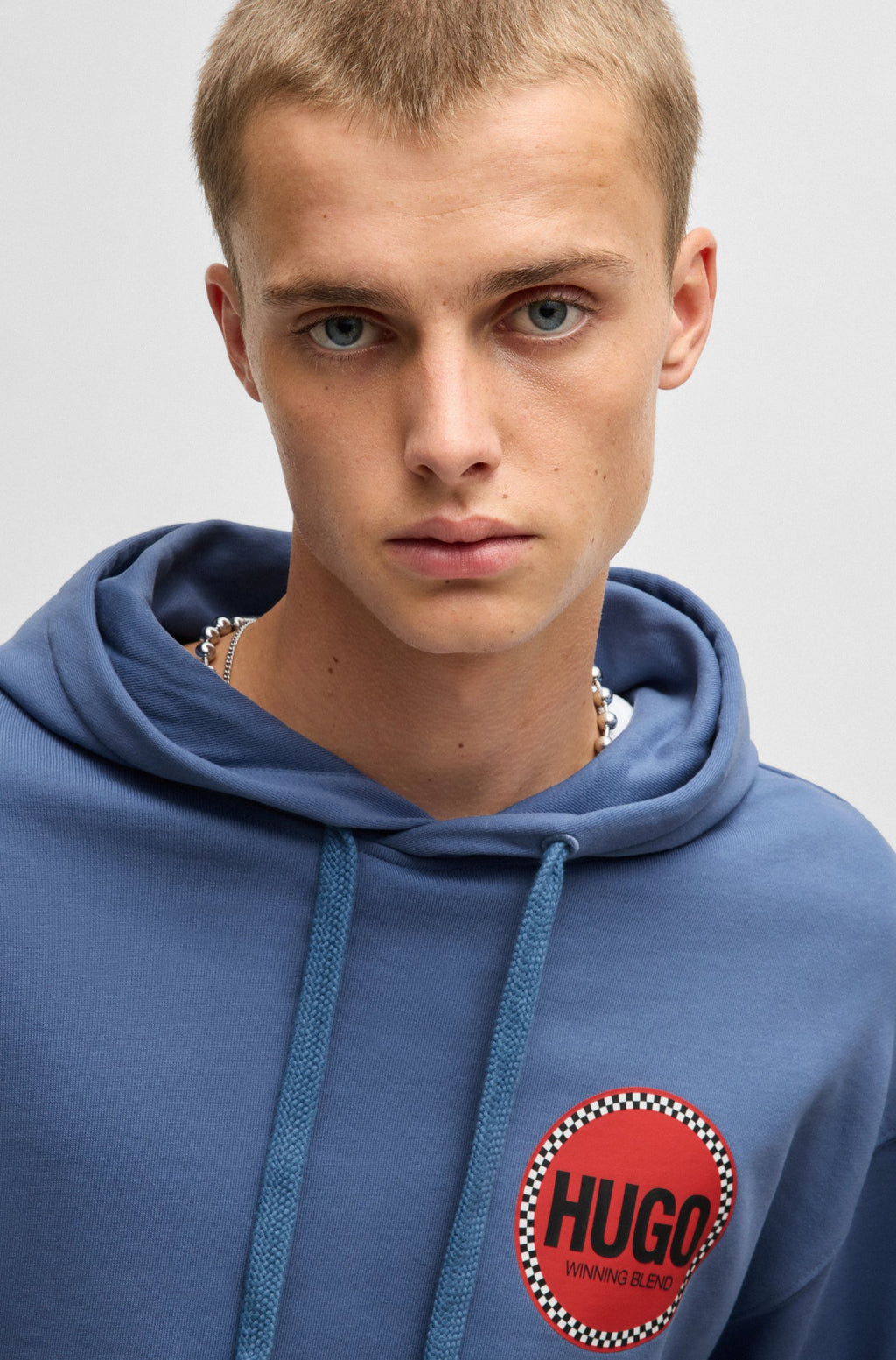 Sudadera con capucha relaxed fit en felpa de algodón con logos estampados