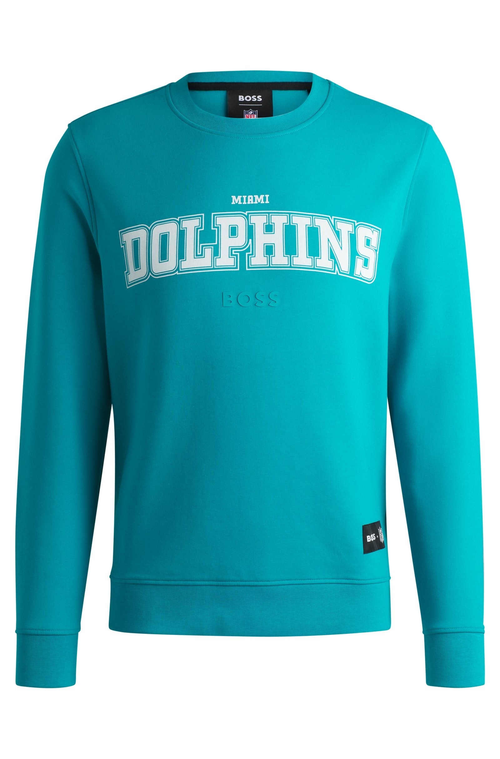 Sudadera regular fit BOSS x NFL con detalle especial de la marca