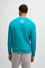 Sudadera regular fit BOSS x NFL con detalle especial de la marca
