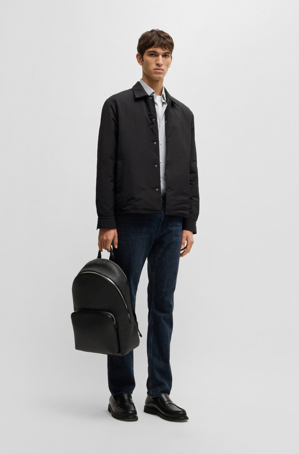 Sobrecamisa relaxed fit con relleno ligero