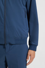 Chaqueta bomber slim fit con ribetes de punto