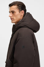 Cazadora repelente al agua en microfibra aterciopelada