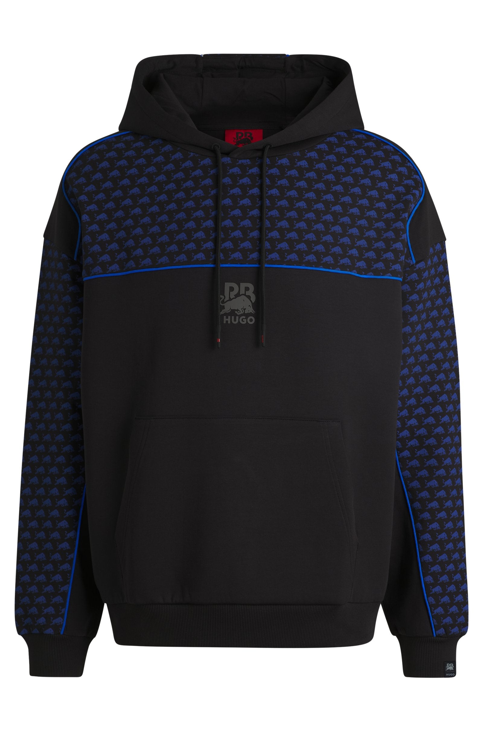 Sudadera con capucha HUGO x RB en mezcla de algodón con detalles de ribetes