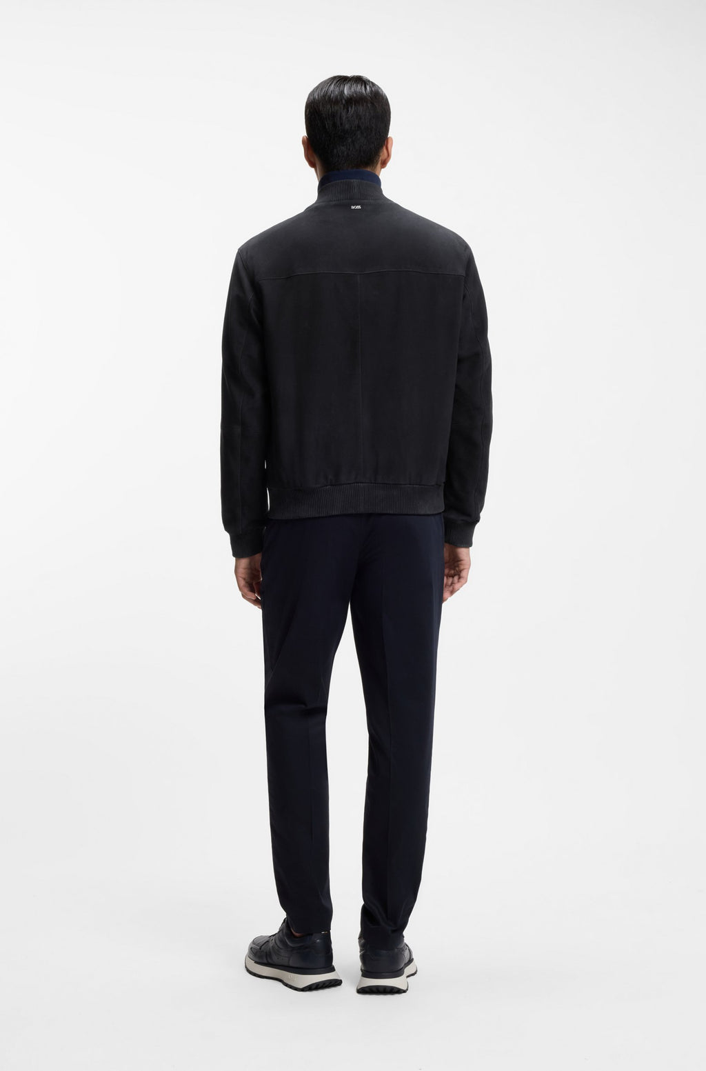 Chaqueta regular fit de ante