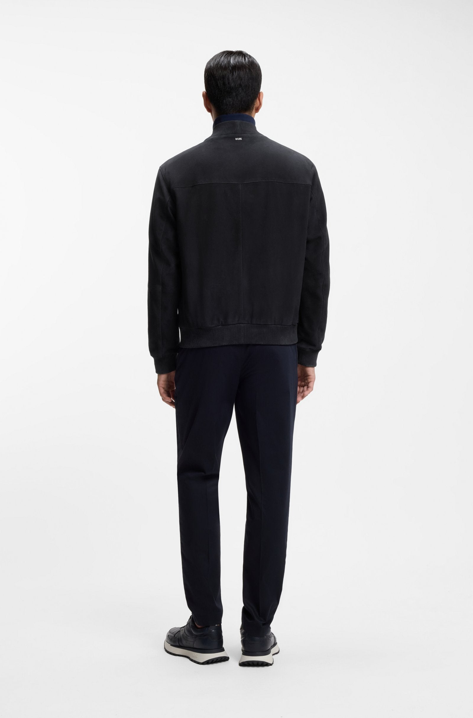 Chaqueta regular fit de ante