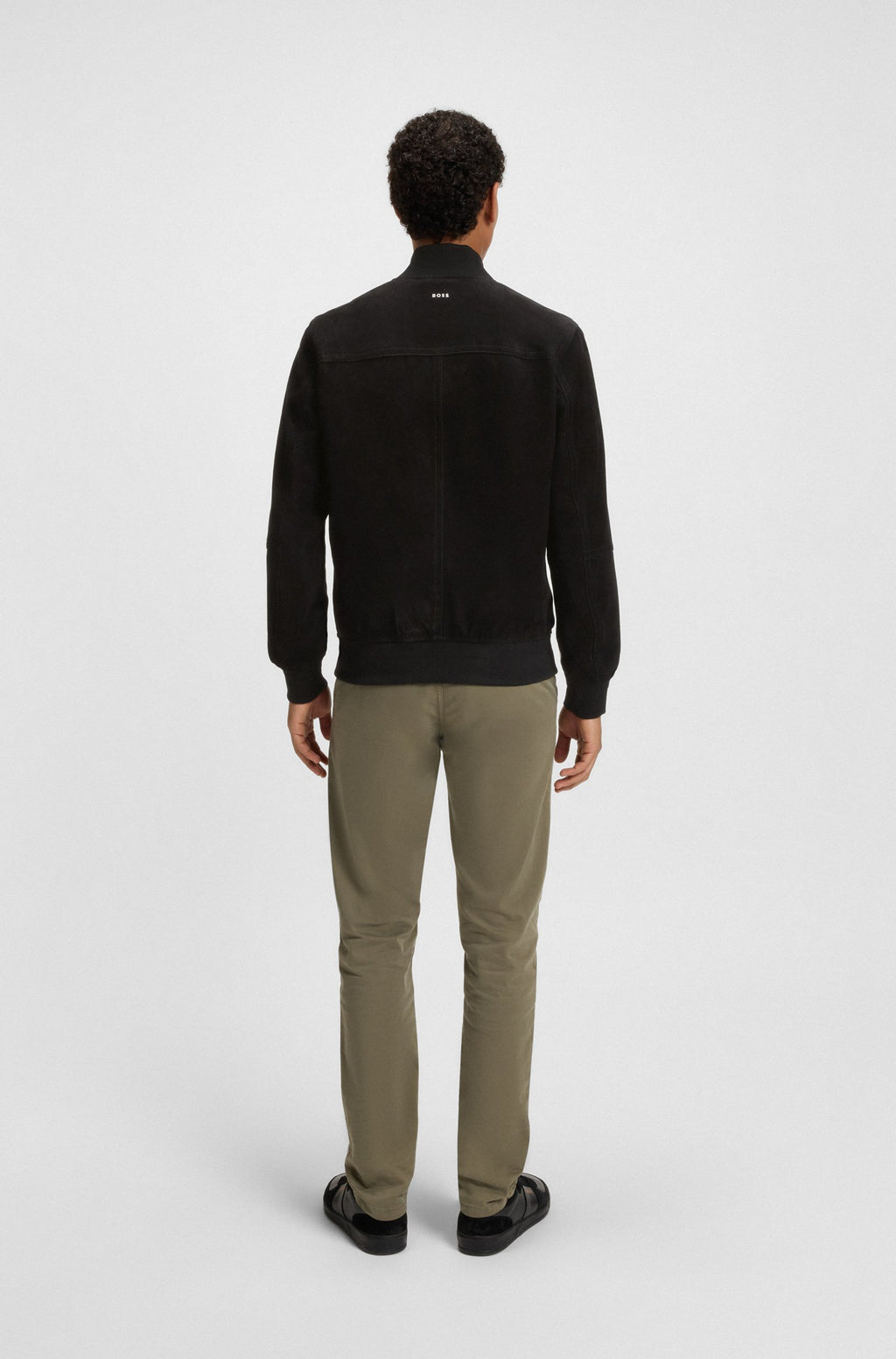 Chaqueta regular fit de ante