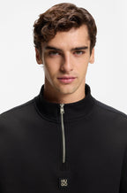 Sudadera de algodón con cinta geométrica