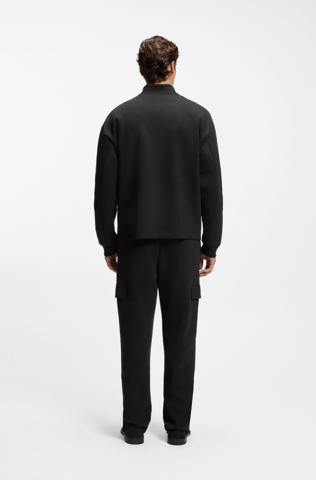 Sudadera de algodón con cinta geométrica