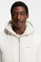 Chaqueta reversible BOSS x Steiff en tejido de peluch