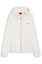 Prenda con capucha relaxed fit de felpa de algodón con detalle de logo