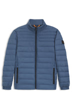 Cazadora slim fit plegable repelente al agua con guateado mixto