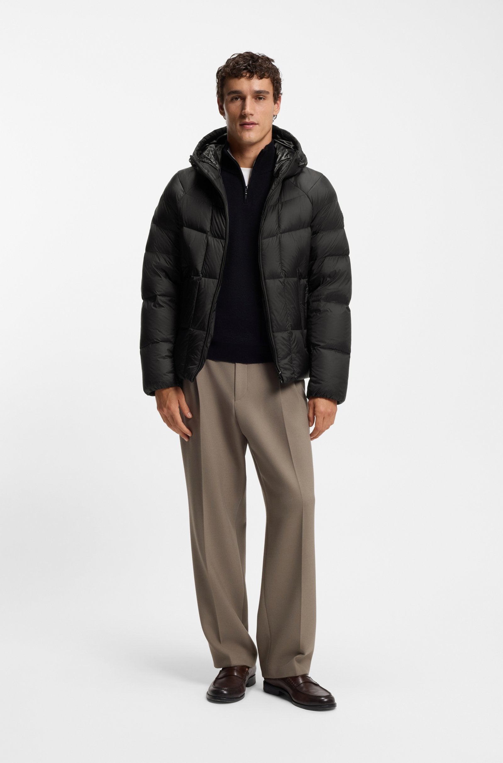 Chaqueta acolchada repelente al agua de tafetán ligero