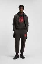 Prenda con capucha HUGO x RB de felpa de algodón con figura de toro