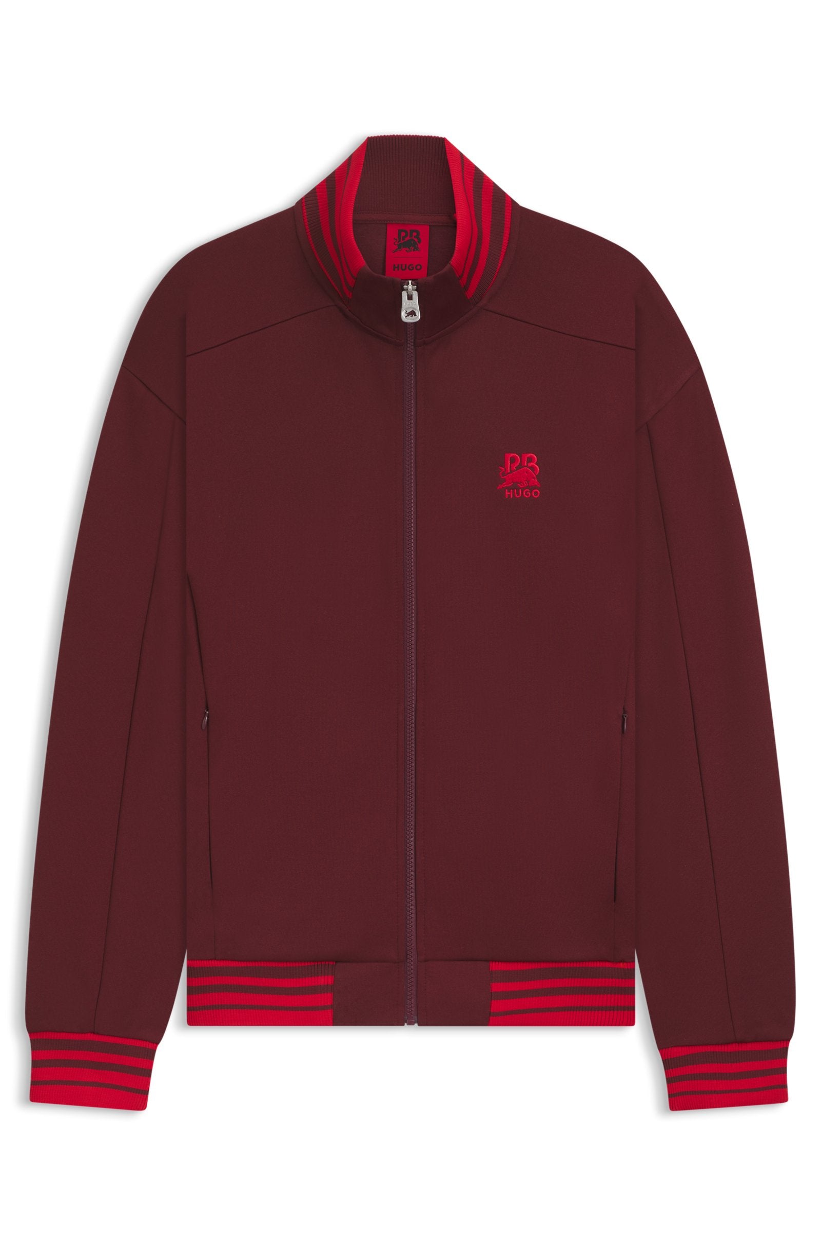 Sudadera HUGO x RB con cremallera y logo de toro