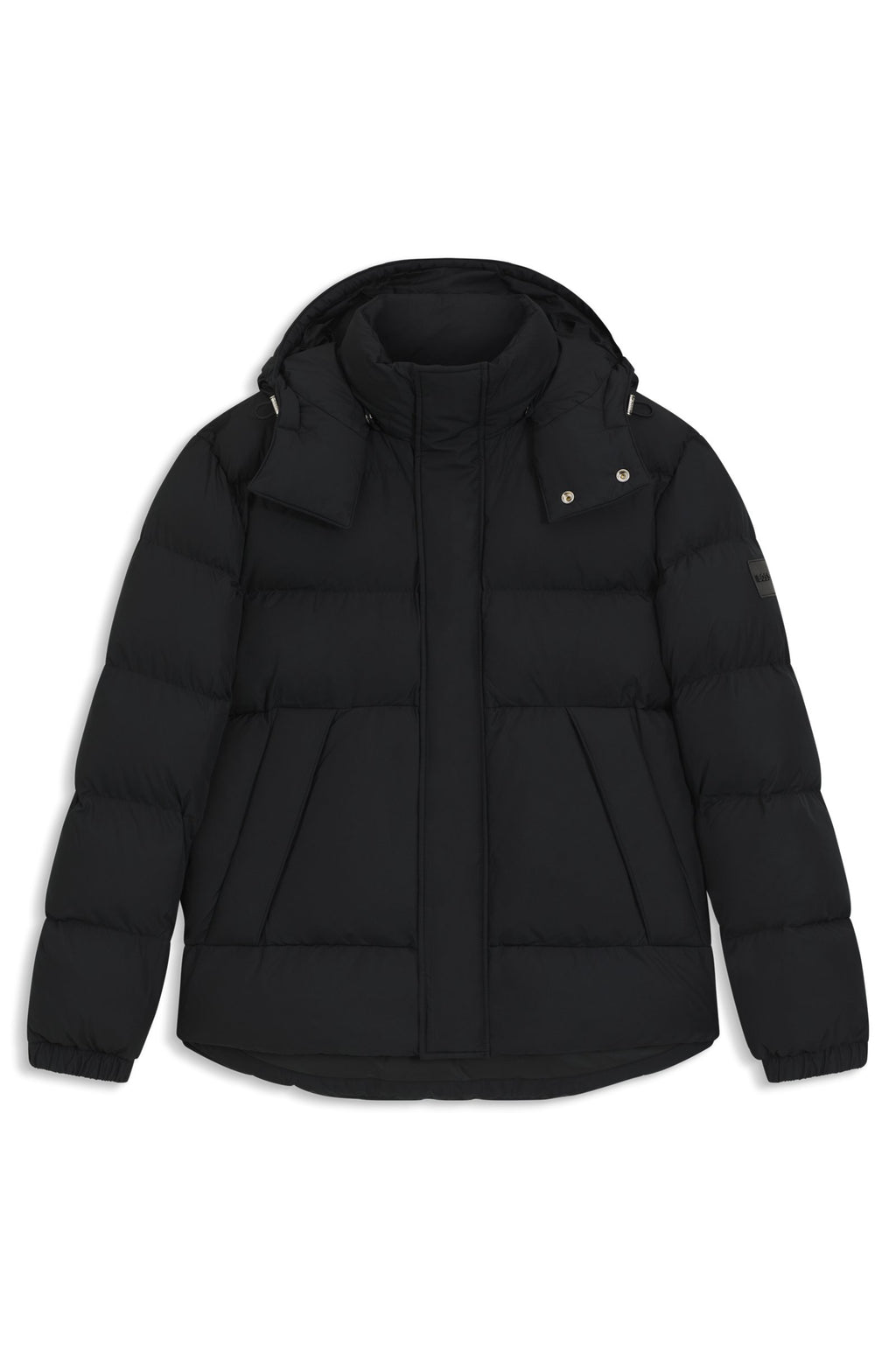 Chaqueta repelente al agua con insignia de logo