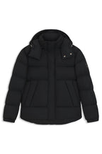 Chaqueta repelente al agua con insignia de logo