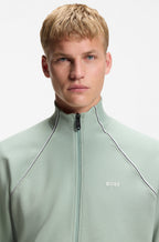 Sudadera de algodón con ribetes en contraste