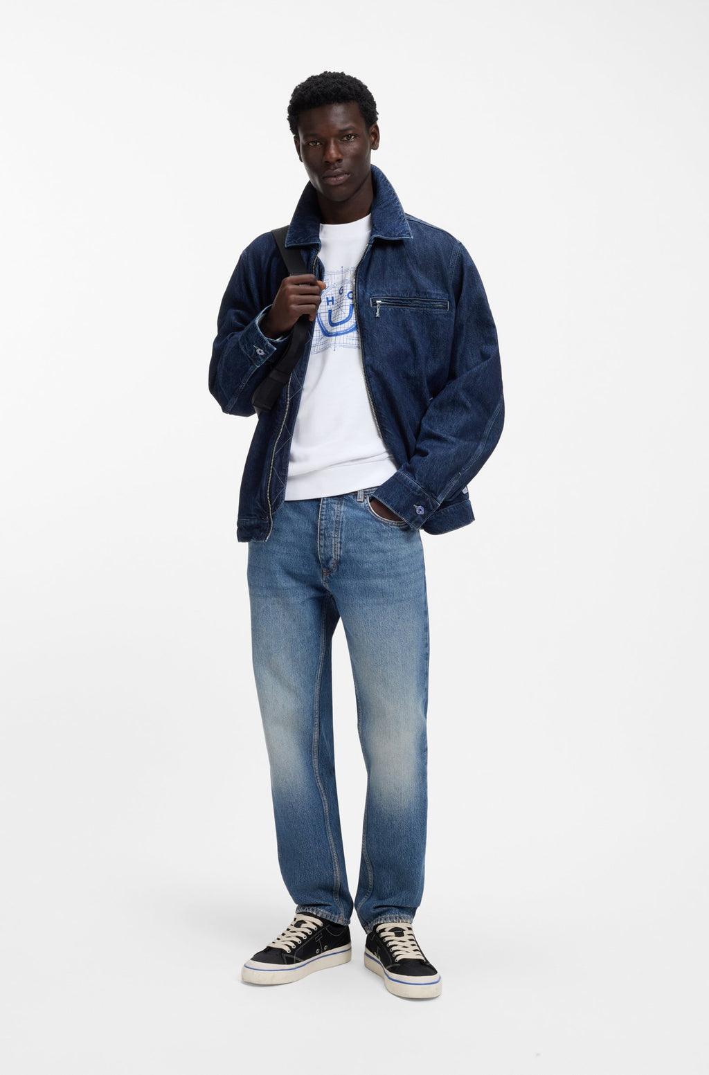 Sudadera de felpa de algodón con ilustración de logo