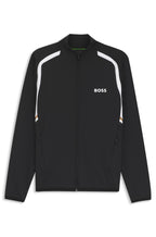 Sudadera con cremallera en tejido de gabardina elástico con propiedades termorreguladoras