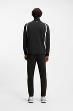 Sudadera con cremallera en tejido de gabardina elástico con propiedades termorreguladoras